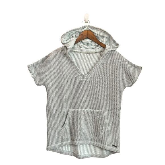Marc New York Performance Short Sleeve Knit Hoodie  M | Light blue Pullover m - Picture 5 of 8